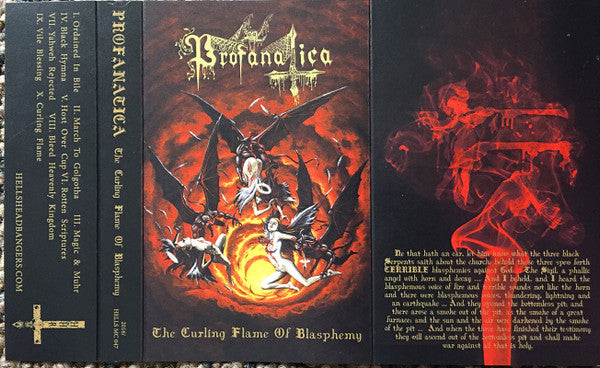 Profanatica :  The Curling Flame Of Blasphemy (Album,Stereo)