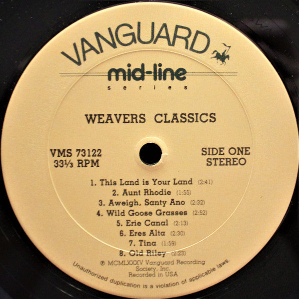 Weavers, The : Weavers Classics (LP,Compilation)