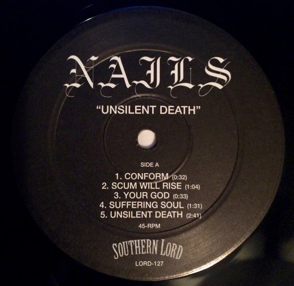 Nails : Unsilent Death (12",45 RPM,Album,Reissue,Repress)