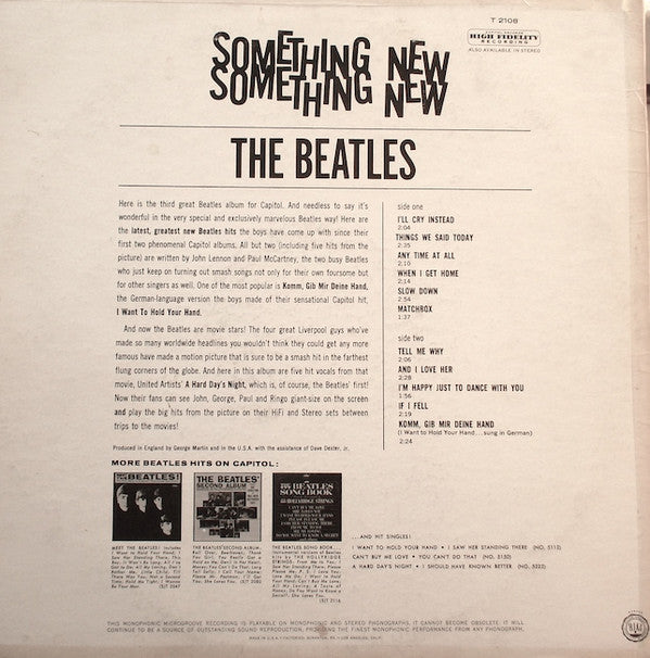 Beatles, The : Something New (LP,Album,Mono)