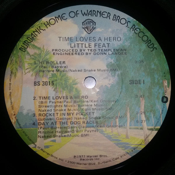 Little Feat : Time Loves A Hero (LP,Album)