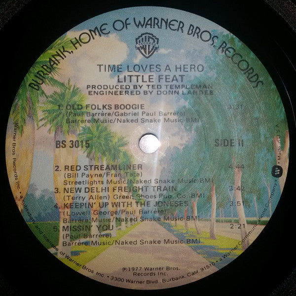 Little Feat : Time Loves A Hero (LP,Album)