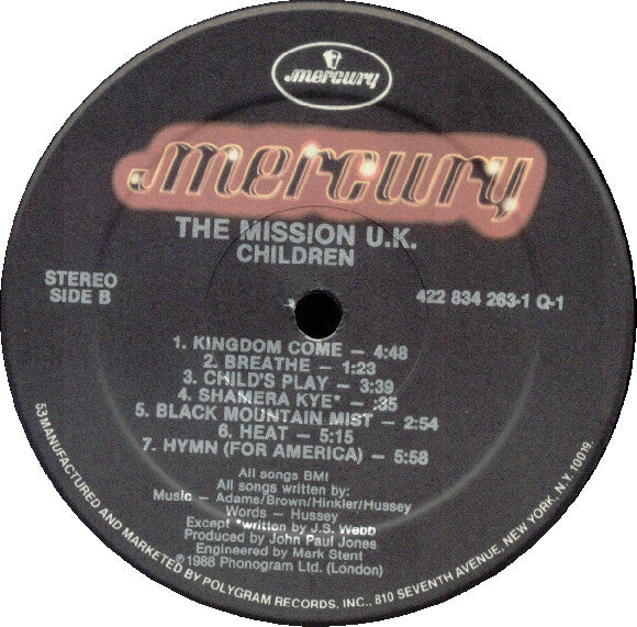 Mission, The : Children (LP,Album)