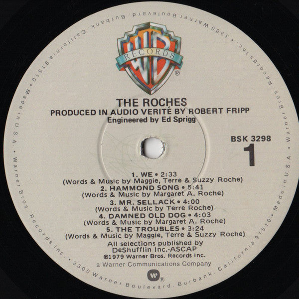 Roches, The : The Roches (LP,Album,Stereo)