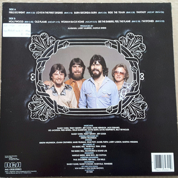 Alabama : Feels So Right (LP,Album)