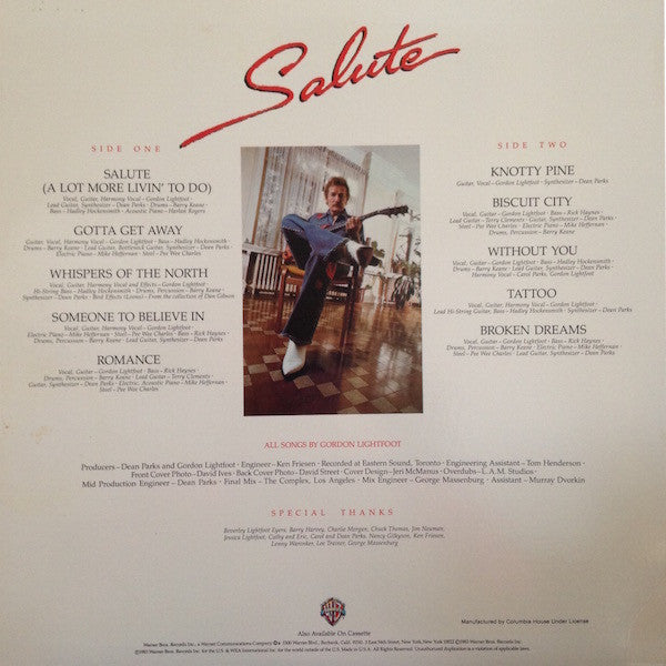 Gordon Lightfoot : Salute (LP,Album,Club Edition)