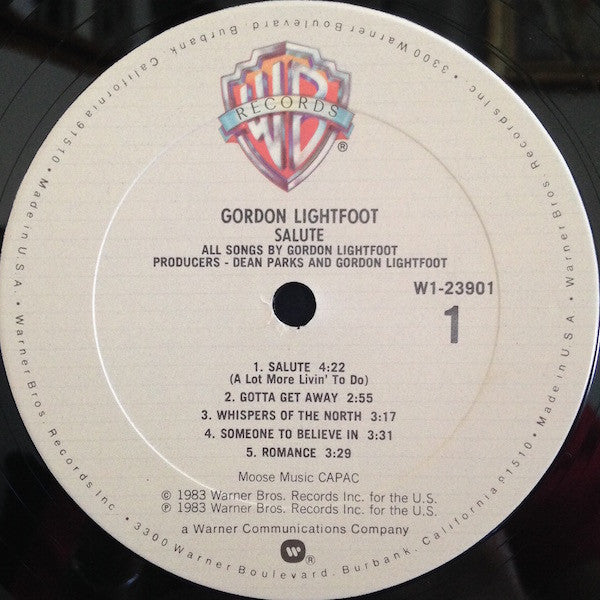 Gordon Lightfoot : Salute (LP,Album,Club Edition)