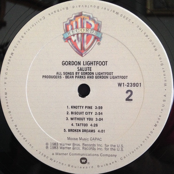 Gordon Lightfoot : Salute (LP,Album,Club Edition)