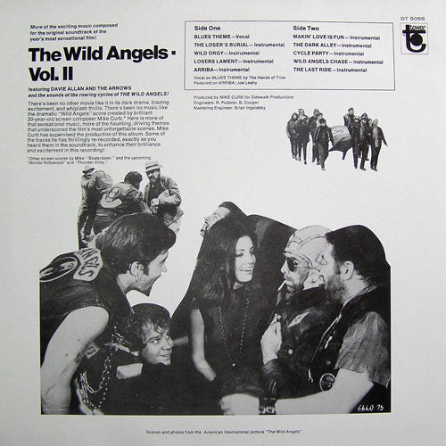 Mike Curb Featuring Davie Allan & The Arrows : The Wild Angels, Volume II (Original Soundtrack) (LP,Album,Stereo)