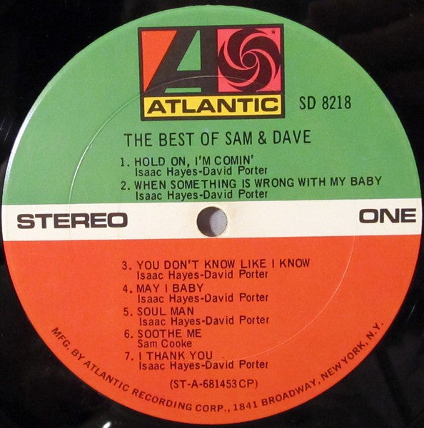 Sam & Dave : The Best Of Sam & Dave (LP,Compilation)