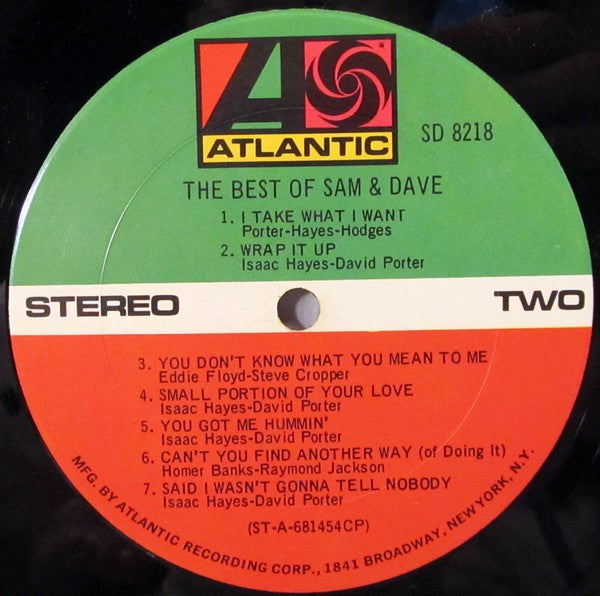 Sam & Dave : The Best Of Sam & Dave (LP,Compilation)