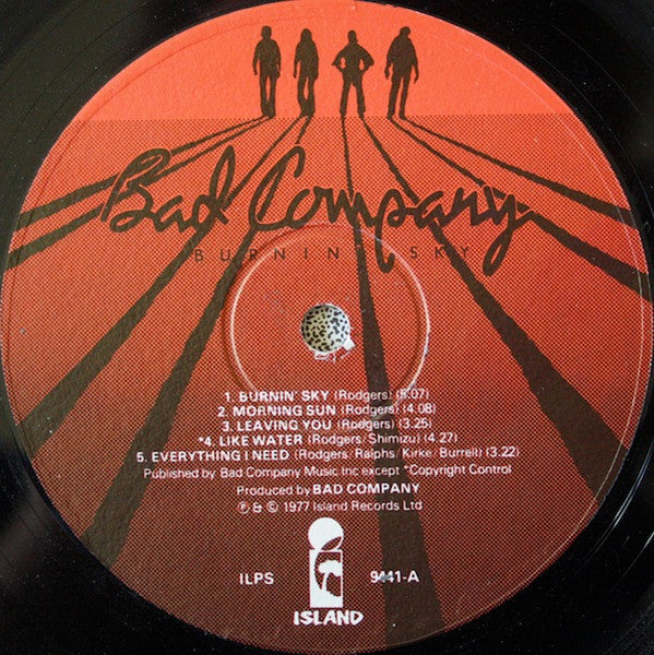 Bad Company (3) : Burnin' Sky (LP,Album)