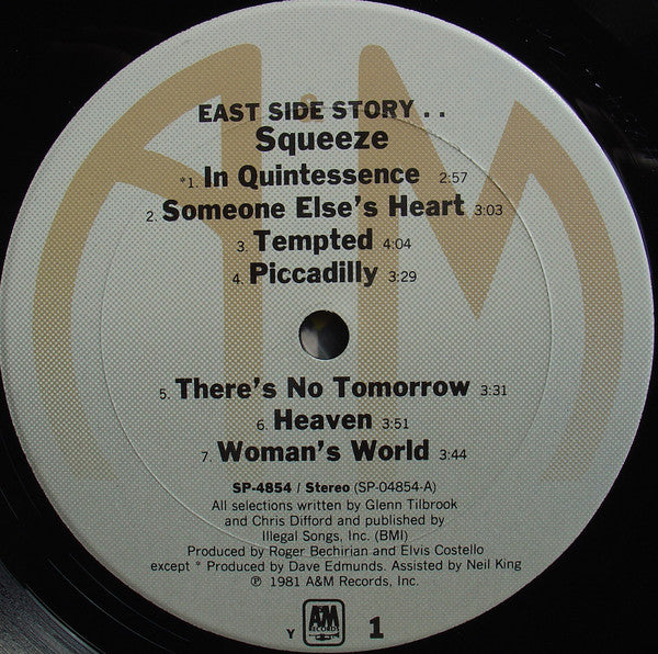 Squeeze (2) : East Side Story (LP,Album)