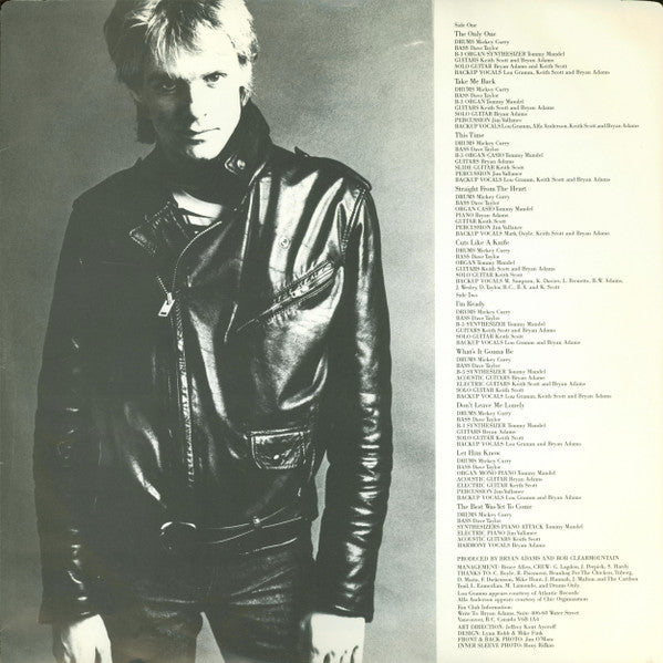 Bryan Adams : Cuts Like A Knife (LP,Album)