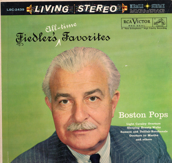 Arthur Fiedler, Boston Pops Orchestra : Fiedler's All-Time Favorites (LP,Album,Stereo)