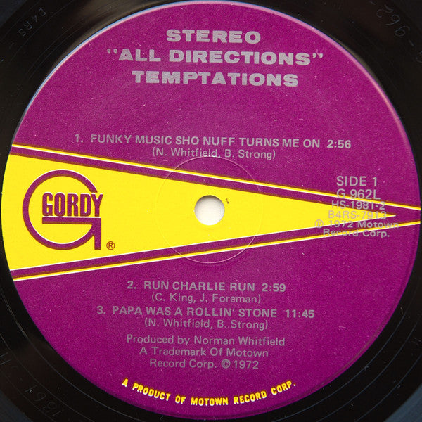 Temptations, The : All Directions (LP,Album)