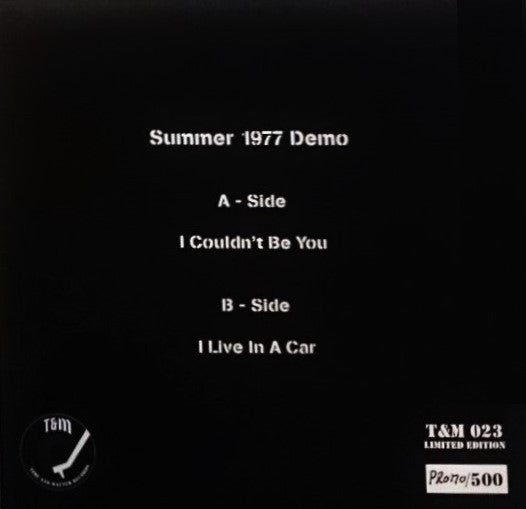 UK Subs : Summer 1977 Demo (7",45 RPM,Limited Edition,Numbered)