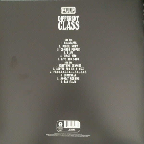 Pulp : Different Class (LP,Album,Reissue)