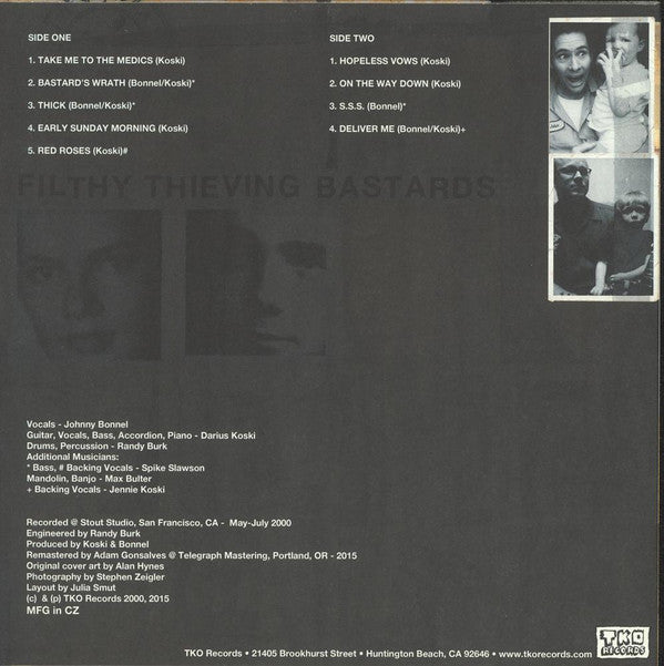 Filthy Thieving Bastards : Our Fathers Sent Us (12",45 RPM,EP,Remastered)