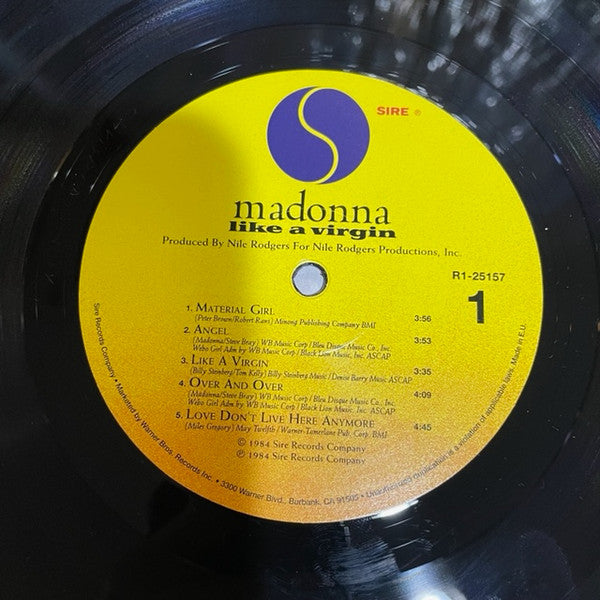 Madonna : Like A Virgin (LP,Album,Reissue)