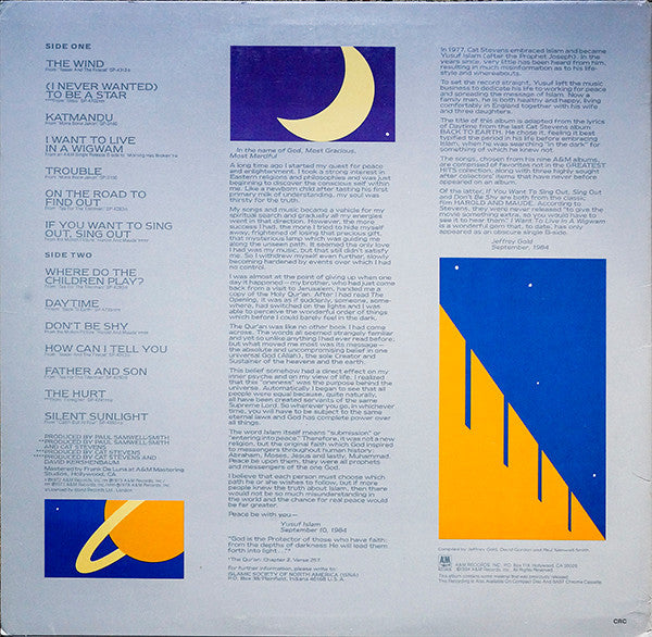 Cat Stevens : Footsteps In The Dark - Greatest Hits Volume Two (LP,Compilation,Club Edition)