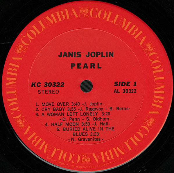 Janis Joplin : Pearl (LP,Album,Stereo)