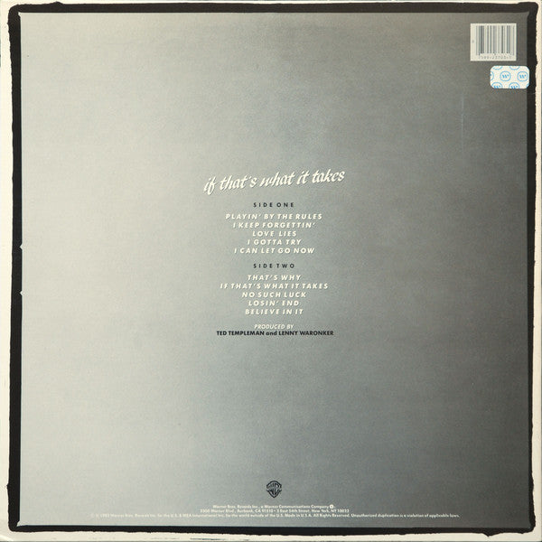 Michael McDonald : If That's What It Takes (LP,Album)