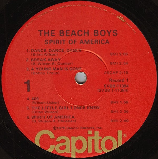 Beach Boys, The : Spirit Of America (LP,Compilation)