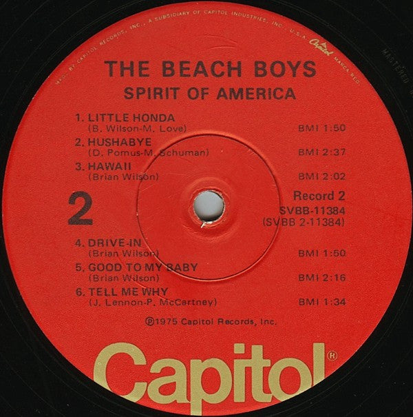 Beach Boys, The : Spirit Of America (LP,Compilation)