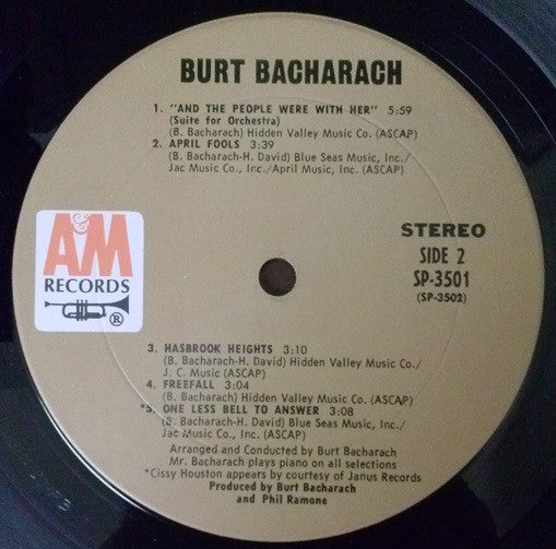 Burt Bacharach : Burt Bacharach (LP,Album,Stereo)
