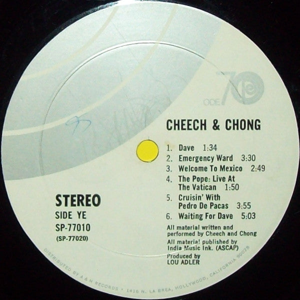 Cheech & Chong : Cheech And Chong (LP,Album)