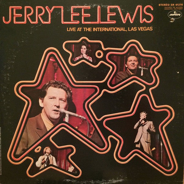 Jerry Lee Lewis : Live At The International, Las Vegas (LP,Album,Stereo)