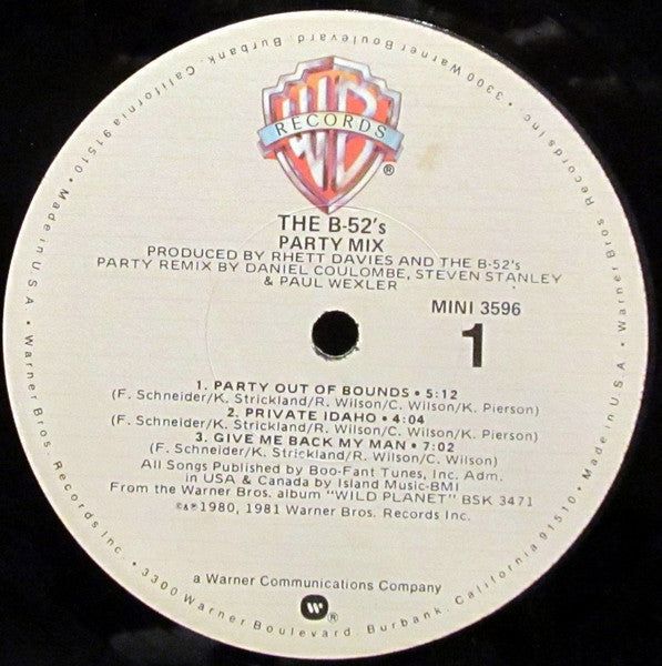 B-52's, The : Party Mix! (LP,Mini-Album,Mixed)