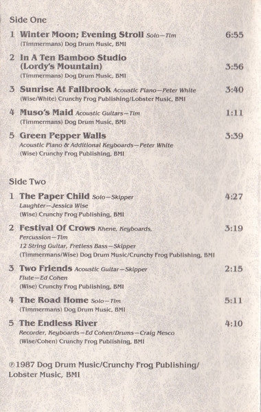 Tim Timmermans, Skipper Wise :  Poems Of The Five Mountains (Album)