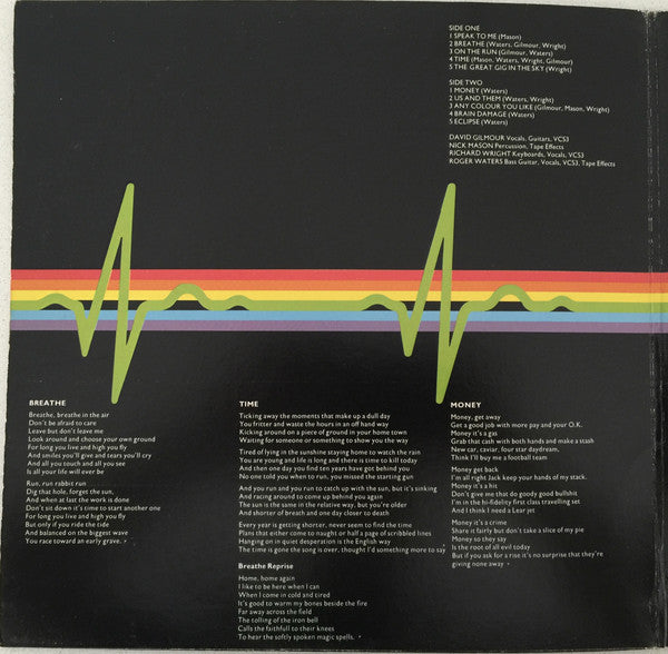 Pink Floyd : The Dark Side Of The Moon (LP,Album,Repress)