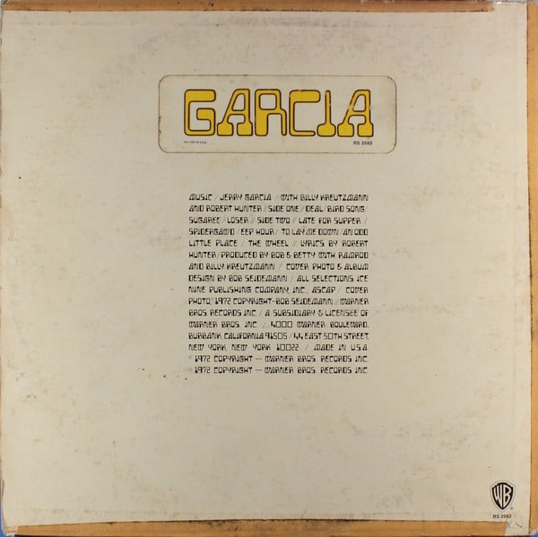 Jerry Garcia : Garcia (LP,Album)