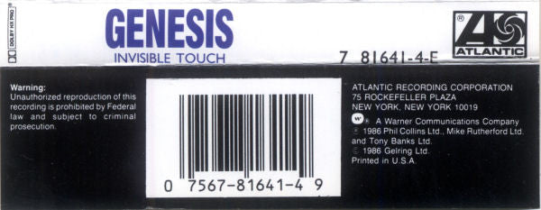 Genesis : Invisible Touch (Album)