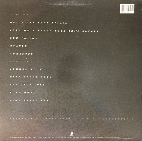 Bryan Adams : Reckless (LP,Album)