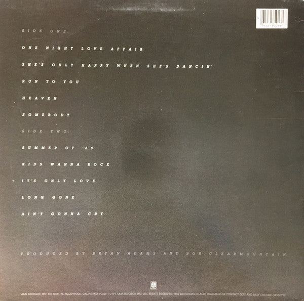 Bryan Adams : Reckless (LP,Album)
