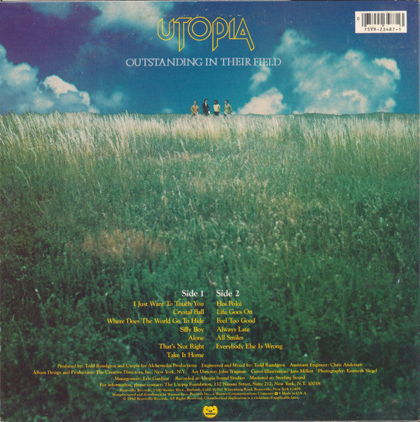 Utopia (5) : Deface The Music (LP,Album,Stereo)