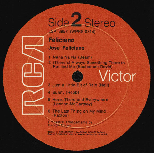 José Feliciano : Feliciano! (LP,Album,Repress,Stereo)