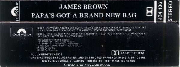 James Brown : Papa's Got A Brand New Bag (Album,Reissue)
