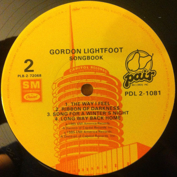 Gordon Lightfoot : Songbook (LP,Album,Compilation)