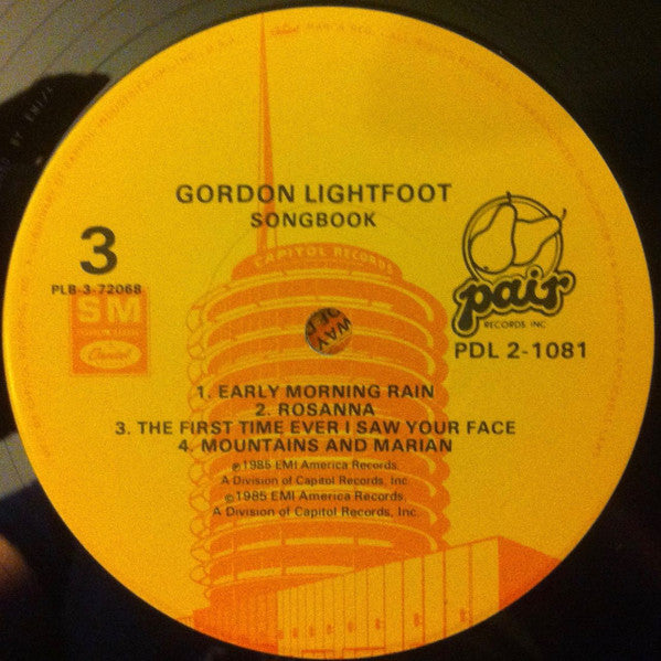 Gordon Lightfoot : Songbook (LP,Album,Compilation)
