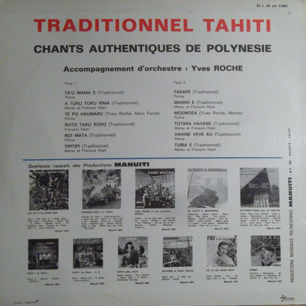 Poline (2), Marau Et François Haati : Traditionnel Tahiti (LP,Album)