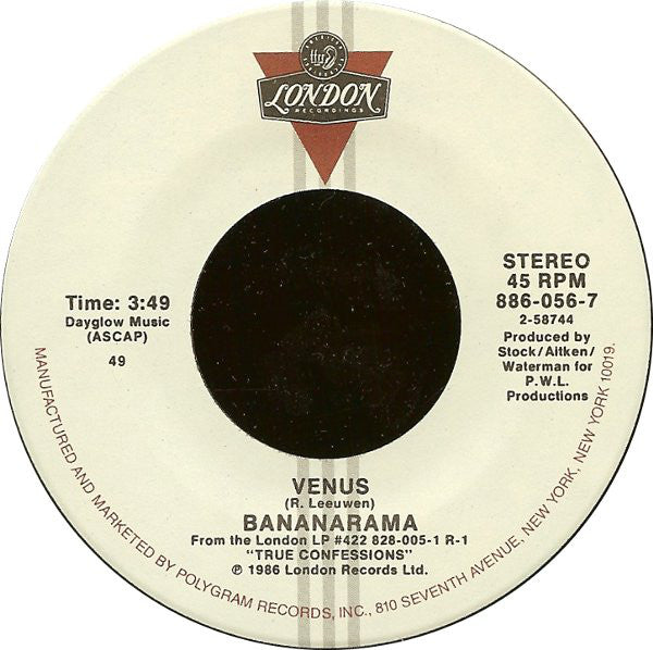 Bananarama : Venus (7",45 RPM,Single)