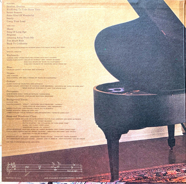 Carole King : Music (LP,Album,Stereo)