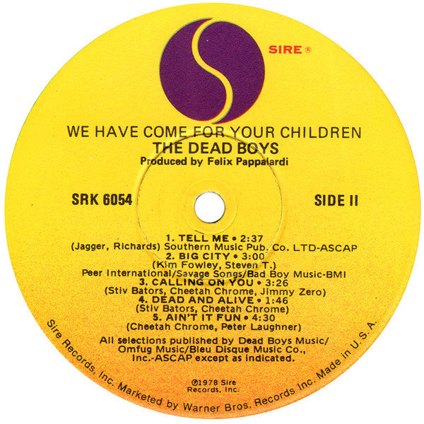Dead Boys, The : We Have Come For Your Children (LP,Album)