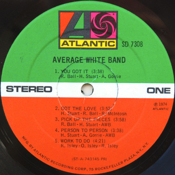 Average White Band : AWB (LP,Album,Stereo)
