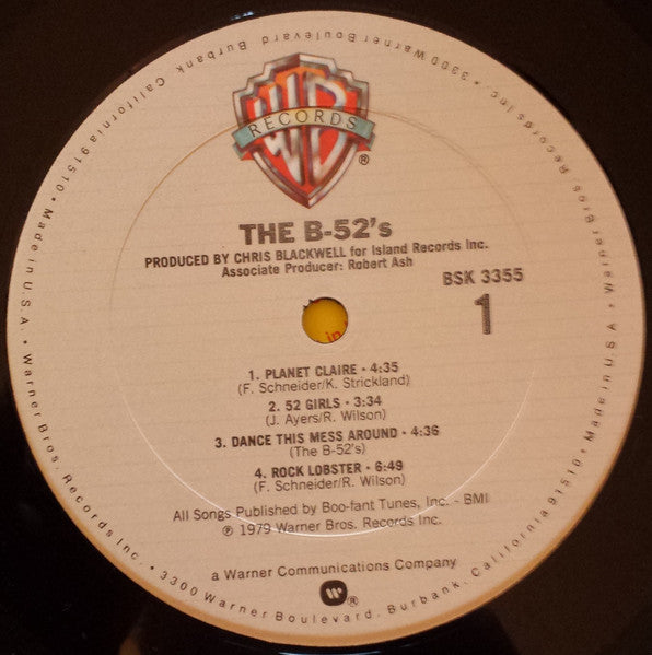 B-52's, The : The B-52's (LP,Album,Club Edition)